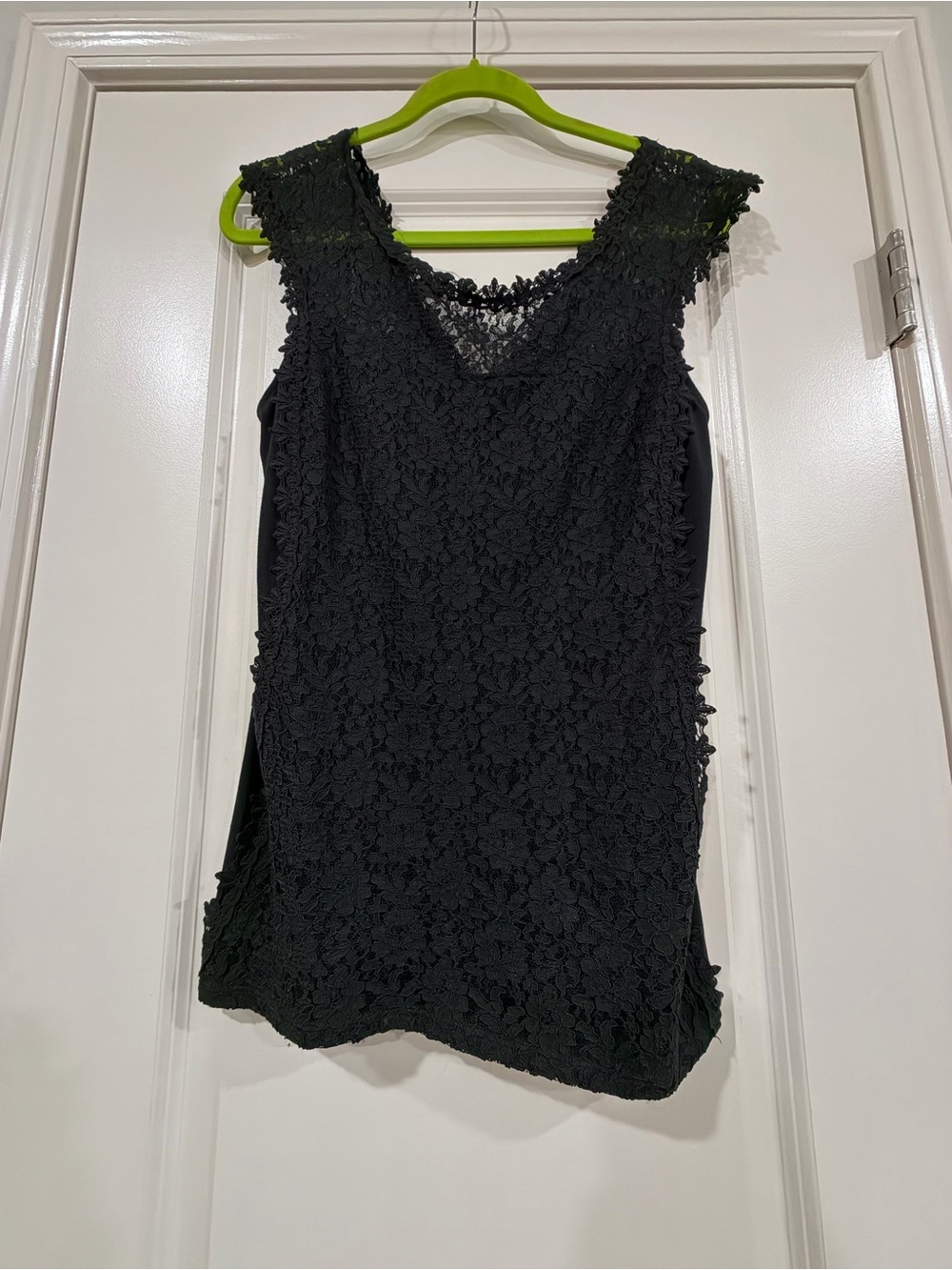 Express Black Lace Sleeveless Shell Top